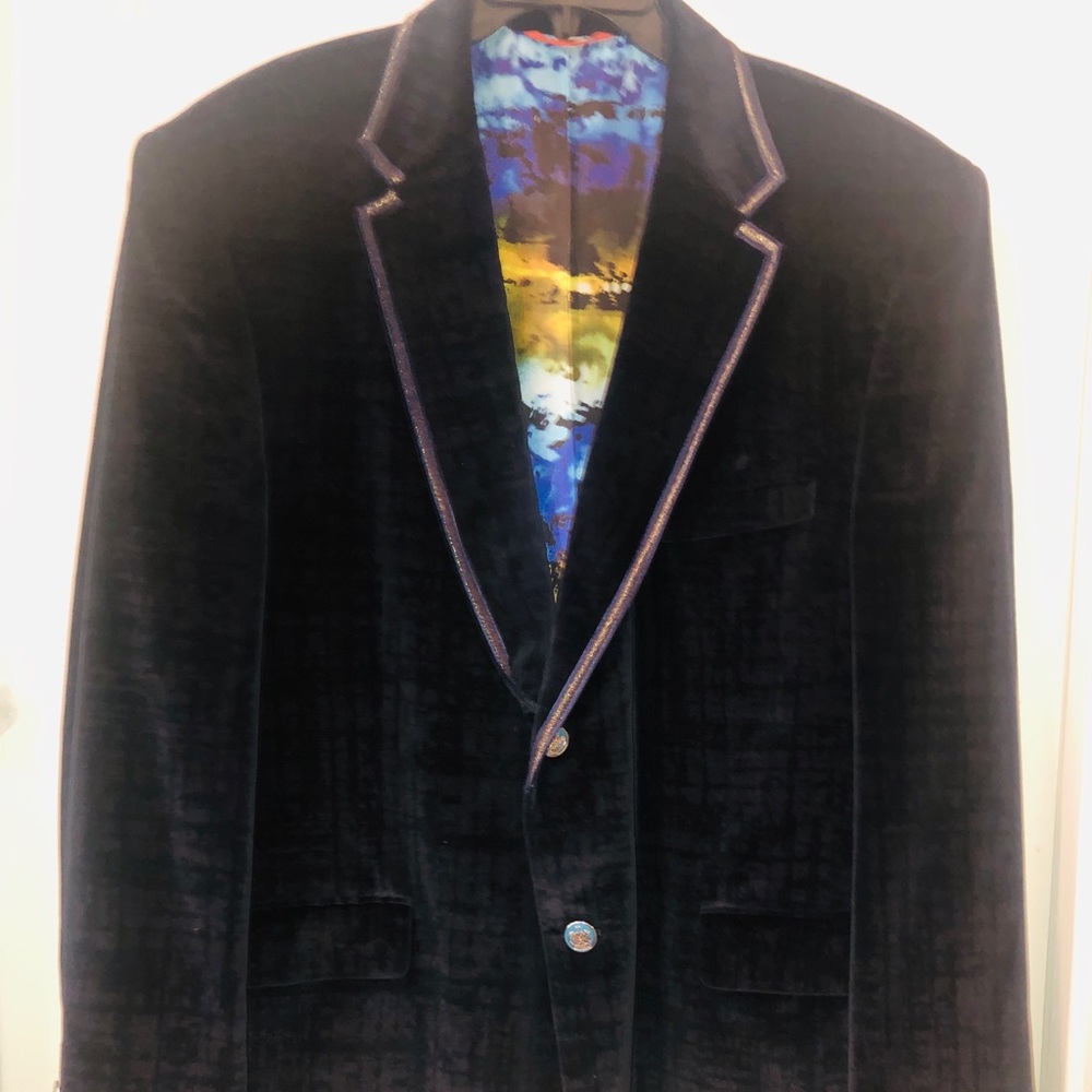 Robert Graham Mens blazer velvet authentic